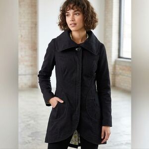 Soia & Kyo Cotton Jacket XS Green Lightweight Coat Lined Designer Outerwear